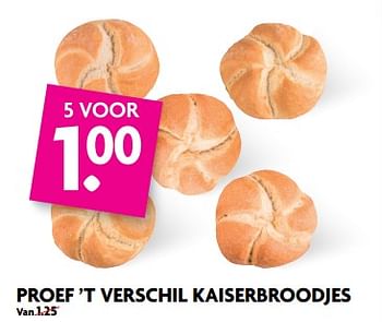 Aanbiedingen Proef `t verschil kaiserbroodjes - Huismerk - Deka Markt - Geldig van 27/08/2017 tot 02/09/2017 bij Deka Markt