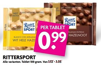 Aanbiedingen Rittersport - Ritter Sport - Geldig van 27/08/2017 tot 02/09/2017 bij Deka Markt