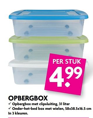 Aanbiedingen Opbergbox - Huismerk - Deka Markt - Geldig van 27/08/2017 tot 02/09/2017 bij Deka Markt
