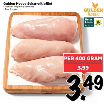 Aanbiedingen Gulden hoeve scharrelkipfilet - Gulden Hoeve - Geldig van 27/08/2017 tot 02/09/2017 bij Vomar