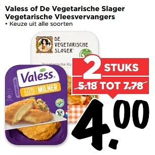 Aanbiedingen Valess of de vegetarische slager vegetarische vleesvervangers - Huismerk Vomar - Geldig van 27/08/2017 tot 02/09/2017 bij Vomar