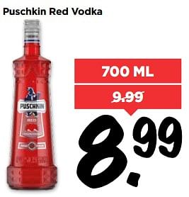 Aanbiedingen Puschkin red vodka - Puschkin - Geldig van 27/08/2017 tot 02/09/2017 bij Vomar