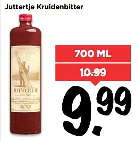 Aanbiedingen Juttertje kruidenbitter - Juttertje - Geldig van 27/08/2017 tot 02/09/2017 bij Vomar