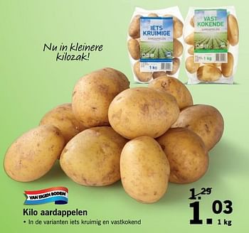 Aanbiedingen Kilo aardappelen - Huismerk - Lidl - Geldig van 27/08/2017 tot 03/09/2017 bij Lidl
