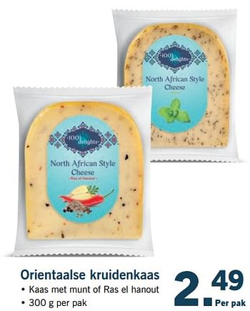 Aanbiedingen Orientaalse kruidenkaas - 1001 Delights - Geldig van 27/08/2017 tot 03/09/2017 bij Lidl