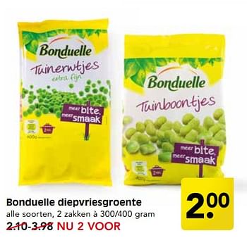 Aanbiedingen Bonduelle diepvriesgroente - Bonduelle - Geldig van 27/08/2017 tot 02/09/2017 bij Em-té