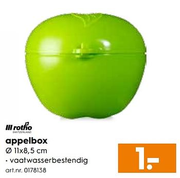 Aanbiedingen Appelbox - Rotho - Geldig van 26/08/2017 tot 06/09/2017 bij Blokker