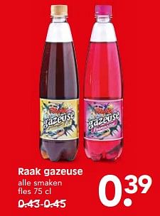 Aanbiedingen Raak gazeuse - Raak - Geldig van 27/08/2017 tot 02/09/2017 bij Em-té