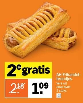 Aanbiedingen Frikandelbroodjes - Huismerk - Albert Heijn - Geldig van 28/08/2017 tot 03/09/2017 bij Albert Heijn