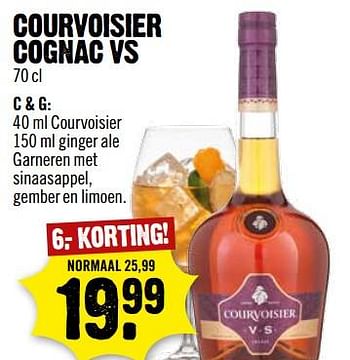 Aanbiedingen Courvoisier cognac vs - Courvoisier - Geldig van 27/08/2017 tot 02/09/2017 bij Dirk III