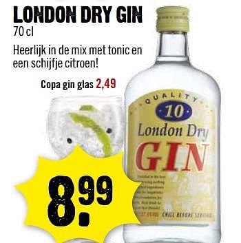 Aanbiedingen London dry gin - London Dry - Geldig van 27/08/2017 tot 02/09/2017 bij Dirk III