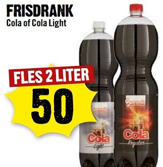 Aanbiedingen Frisdrank cola of cola light - Summit - Geldig van 27/08/2017 tot 02/09/2017 bij Dirk III