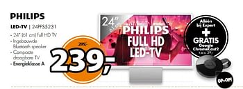 Aanbiedingen Philips led-tv 24pfs5231 - Philips - Geldig van 26/08/2017 tot 03/09/2017 bij Expert