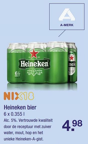 Aanbiedingen Heineken bier - Heineken - Geldig van 28/08/2017 tot 03/09/2017 bij Aldi