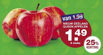 Aanbiedingen Nieuw-zeeland queen appelen - Huismerk - Aldi - Geldig van 28/08/2017 tot 03/09/2017 bij Aldi