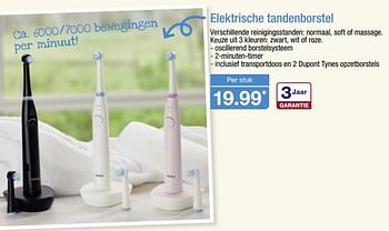 Aanbiedingen Elektrische tandenborstel - Huismerk - Aldi - Geldig van 28/08/2017 tot 03/09/2017 bij Aldi