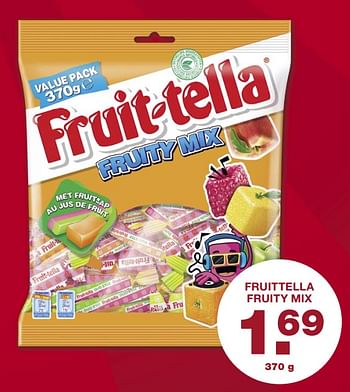 Aanbiedingen Fruittella fruity mix - Fruittella - Geldig van 28/08/2017 tot 03/09/2017 bij Aldi