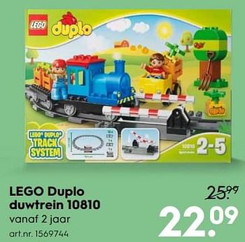 Aanbiedingen Lego duplo duwtrein 10810 - Lego - Geldig van 26/08/2017 tot 06/09/2017 bij Blokker