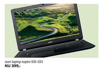 Aanbiedingen Acer laptop aspire es1-523 - Acer - Geldig van 28/08/2017 tot 03/09/2017 bij Kijkshop