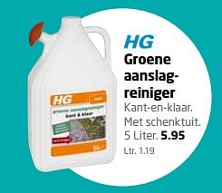 Aanbiedingen Groene aanslagreiniger - HG - Geldig van 28/08/2017 tot 10/09/2017 bij Formido