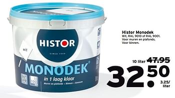 Aanbiedingen Histor monodek - Histor - Geldig van 28/08/2017 tot 03/09/2017 bij Gamma
