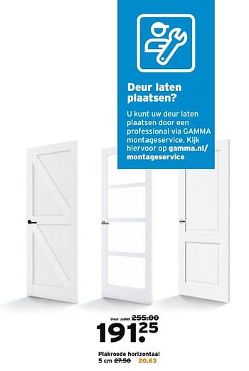 Aanbiedingen Lundia binnendeuren deur julliet - Lundia - Geldig van 28/08/2017 tot 03/09/2017 bij Gamma