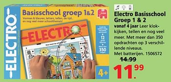 Aanbiedingen Electro basisschool groep 1 + 2 - Jumbo - Geldig van 28/08/2017 tot 24/09/2017 bij Intertoys