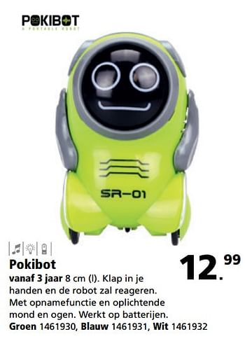 Aanbiedingen Pokibot groen - Pokibot - Geldig van 28/08/2017 tot 24/09/2017 bij Intertoys
