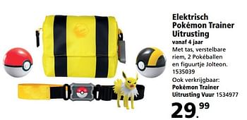 Aanbiedingen Elektrisch pokémon trainer uitrusting - Huismerk - Intertoys - Geldig van 28/08/2017 tot 24/09/2017 bij Intertoys