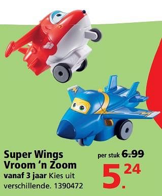 Aanbiedingen Super wings vroom `n zoom - Super Wings  - Geldig van 28/08/2017 tot 24/09/2017 bij Intertoys