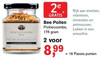 Aanbiedingen Bee pollen picklecoombe - Picklecoombe - Geldig van 28/08/2017 tot 24/09/2017 bij Holland & Barrett
