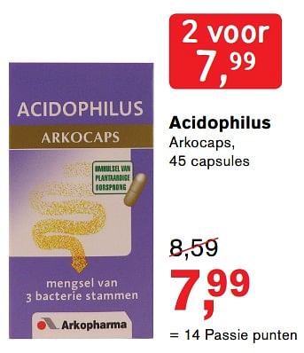 Aanbiedingen Acidophilus arkocaps - Arkocaps - Geldig van 28/08/2017 tot 24/09/2017 bij Holland & Barrett