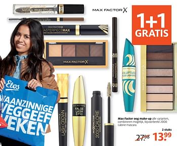 Aanbiedingen Max factor oog make-up - Max Factor - Geldig van 28/08/2017 tot 10/09/2017 bij Etos