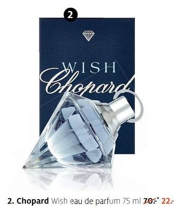 Aanbiedingen Chopard wish eau de parfum - Chopard - Geldig van 28/08/2017 tot 10/09/2017 bij Etos