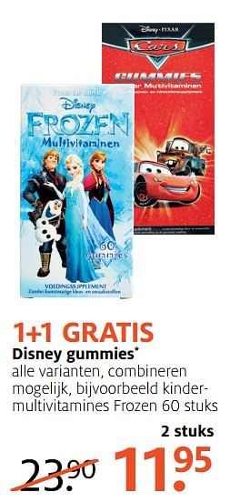 Aanbiedingen Disney gummies - Disney  Frozen - Geldig van 28/08/2017 tot 10/09/2017 bij Etos