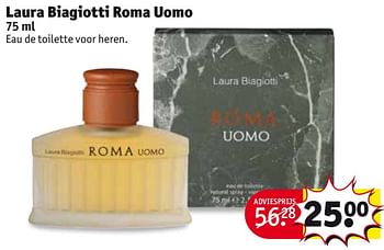 Aanbiedingen Laura biagiotti roma uomo - Laura Biagiotti   - Geldig van 29/08/2017 tot 10/09/2017 bij Kruidvat