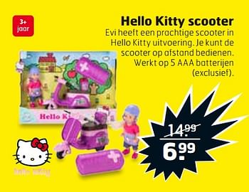 Aanbiedingen Hello kitty scooter - Hello kitty - Geldig van 29/08/2017 tot 03/09/2017 bij Trekpleister