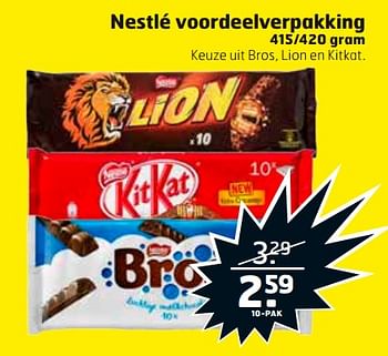 Aanbiedingen Nestlé voordeelverpakking - Nestlé - Geldig van 29/08/2017 tot 03/09/2017 bij Trekpleister