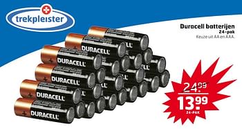 Aanbiedingen Duracell batterijen - Duracell - Geldig van 29/08/2017 tot 03/09/2017 bij Trekpleister