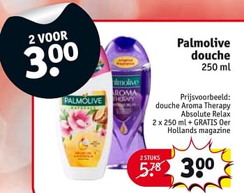 Aanbiedingen Douche aroma therapy absolute relax 2 x + gratis oer hollands magazine - Palmolive - Geldig van 29/08/2017 tot 10/09/2017 bij Kruidvat