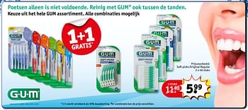 Aanbiedingen Soft-picks original regular - GUM - Geldig van 29/08/2017 tot 10/09/2017 bij Kruidvat
