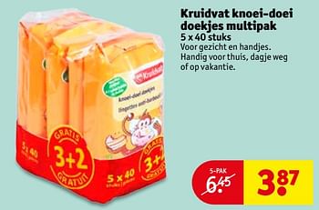 Aanbiedingen Kruidvat knoei-doei doekjes multipak - Huismerk - Kruidvat - Geldig van 29/08/2017 tot 10/09/2017 bij Kruidvat