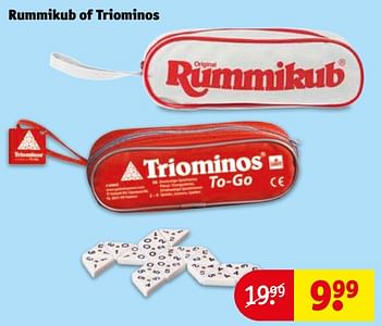 Aanbiedingen Rummikub of triominos - Huismerk - Kruidvat - Geldig van 29/08/2017 tot 10/09/2017 bij Kruidvat