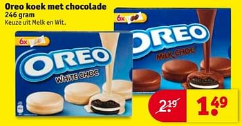Aanbiedingen Oreo koek met chocolade - Oreo - Geldig van 29/08/2017 tot 10/09/2017 bij Kruidvat