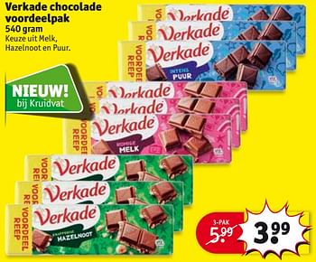 Aanbiedingen Verkade chocolade voordeelpak - Verkade - Geldig van 29/08/2017 tot 10/09/2017 bij Kruidvat
