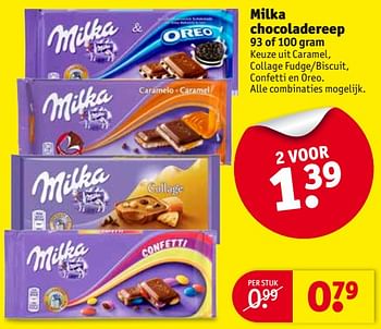 Aanbiedingen Milka chocoladereep - Milka - Geldig van 29/08/2017 tot 10/09/2017 bij Kruidvat