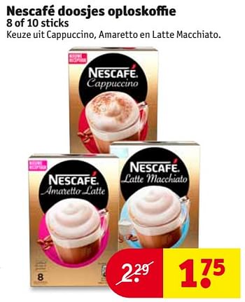 Aanbiedingen Nescafé doosjes oploskoffie - Nescafe - Geldig van 29/08/2017 tot 10/09/2017 bij Kruidvat