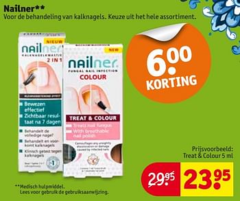Aanbiedingen Treat + colour - Nailner repair - Geldig van 29/08/2017 tot 10/09/2017 bij Kruidvat