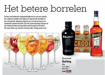 Aanbiedingen Bulldog gin - Bulldog - Geldig van 01/08/2017 tot 11/09/2017 bij Sligro