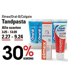 Aanbiedingen Elmex-oral-b-colgate tandpasta alle soorten - Huismerk - Sligro - Geldig van 01/08/2017 tot 11/09/2017 bij Sligro